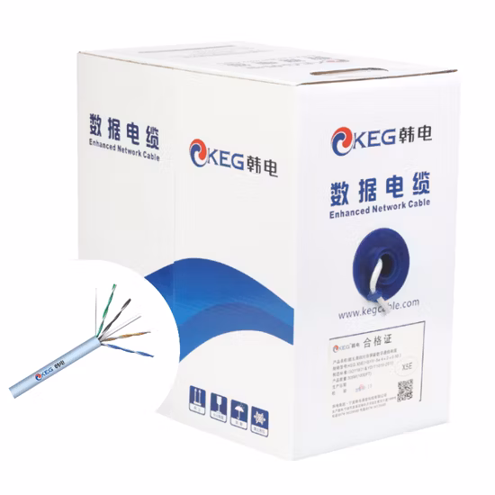 Сертифицированный ETL 23AWG 305 м рулон из чистой меди Cat 6 LAN-кабель CAT6 UTP-кабель по дешевой цене